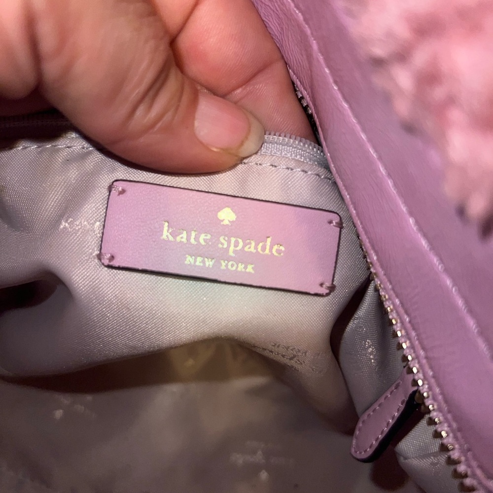 Kate spade New York Jett faux shearling small crossbody in quartz pink - Picture 6 of 10